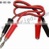 High Quality Test Cable 4mm Banana Plug to Alligator Clip Leads Cable