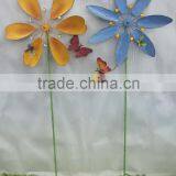 Wholesale Flower Shape Metal Garden Windmill for Garden Decoration thumbnail-1