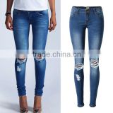 2016 Summer Fashion Women Ripped Denim Pants Ladies Skinny Pencil Destroyed Holes Baggy Narrow Bottom Jeans Manufacturers China