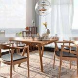The Kennedy President Election Replica Wood Hans Wegner Chair Designer Wood Dining Chair thumbnail-6
