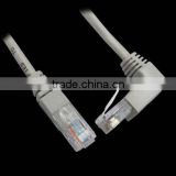 L type Right Angle 90 degree molded RJ45 connector Networking cables