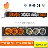 Single Row 4x4 off Road White Amber 120w Led Light Bar for Trucks, Suv, Atv, Cars