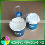 High Quality Logo Printed Paper Coffee Cup With Plastic Lid thumbnail-4