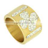 Plain Gold Navy Zicon Stone Ring Design for Couples thumbnail-6