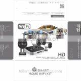 Mini Fashionable Security CCTV Camera Kits With 4 Channel NVR thumbnail-2