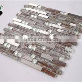 SMJ02 Modern Kitchen Wall Mosaic Decoration Glass Mix Mosaic Aluminum Mosaic Wall Tile
