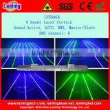 2.8w 8 Heads Colorful GB Laser Curtain Light