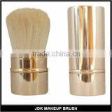 Retractable Kabuki Blush Foundation Powder Bronzer Makeup Brush Golden-Goat Hair thumbnail-3