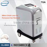 Germany Bars 808nm Diode Laser Hair Removal Machine/ 0-150J/cm2 Portable 808 Body Hair Removal/ Permanent Hair Removal 3000W thumbnail-2