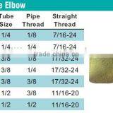 870 Female Elbow,Air Brake Fittings for Copper Tube, Brass Valve thumbnail-3