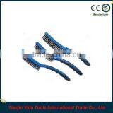 Soft Grip Steel Wire Brush With Scraper thumbnail-1