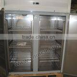 Restaurant Kitchen Stainless Steel 2 Door Freezer/Commercial Side By Side Refrigerator Freezer/Commercial Deep Freezer thumbnail-2