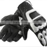 Reliable manufacturer custom made biker leather racing gloves