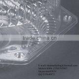 10" Hinged OPS Plastic Deep Pie Container, Plastic Clamshell Round Hinged Cake Container thumbnail-5