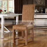 NEW ITEM Country Style Brown Leather Relaxation Living Room Side Chair(MOQ=1PC)