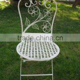 Antique White Foldable Outdoor Children Table Chair Set thumbnail-3