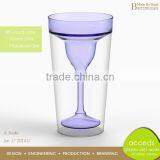 Customized Handmade Glass Tumbler Colored thumbnail-1
