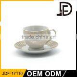 Porcelain Bulk Tea Cup and Saucer Sets / Floral Teacups thumbnail-4