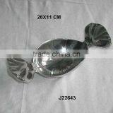 Candy Shaped Aluminium Bowl With Enamel and Polish