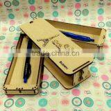 South Korea New Design Double Create Wood Made Pencil Box,student Stationery Case thumbnail-3
