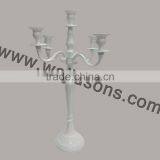 White Aluminium Floor Standing Candelabra thumbnail-1