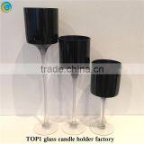 Mason Jar Birthday Cake Black Mercury Glass Stemmed Candle Holders