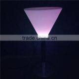 Plastic Outdoor Bar Furniture LED Plastic Table With RGB 16 Color Changing 56*56*56cm thumbnail-3
