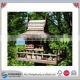 Wooden Bird House With Courtyard thumbnail-1