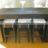 Rattan Modern Space-saving Cube Dining Set for Garden,patio and Outdoor thumbnail-3