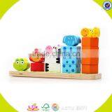 Wholesale Kids Wooden Animals Blocks Stacking Game Cheap Wooden Animals Blocks Stacking Toy Popular Baby Toy W13D113 thumbnail-4