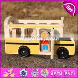 2017 New Design Toddlers go Sightseeing Wooden Bus Toys W04A340 thumbnail-6