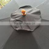 High Quality 210g/m2 Fabric One Long Pole Outdoor Patio Table Wooden Umbrella thumbnail-3