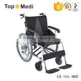 Topmedi Folding Aluminium Manual Lightweight Wheelchair for Sale thumbnail-1