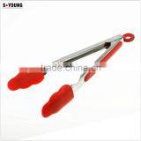 14007 Barbecue Grill Tongs Silicone Kitchen Serving Locking Food Tong thumbnail-2