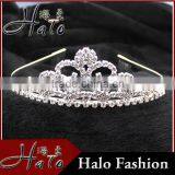 2016 Trendy Handmade Crystal Wedding Tiara Wholesale Halo H172-012 thumbnail-1