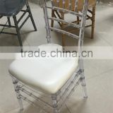 China manufacturer low price banquet clear resin chiavari chairs for sale