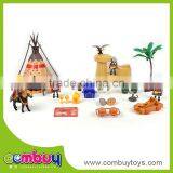 Kids Pretend Play Set Plastic Roman Miniature Castle Toy thumbnail-1