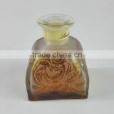 Orange and Red Yurt Glass Bottle for 50ml Reed Diffuser With Cork/glass Stopper thumbnail-2