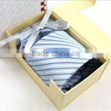 HD-TS48100% Silk Woven Necktie Sets,custom Neck Tie ,hanky,cufflink With Gift Box thumbnail-1