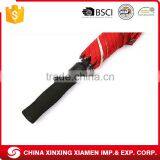 Red Auto Open Close Waterproof Windproof Golf Umbrella Promotional thumbnail-2