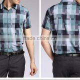 Wrinkle Free Bamboo Fabric, Plaid Formal Shirts for Men thumbnail-2