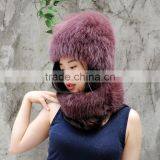 CX-C-01G Womens Girls Knitted Fur Hat Real Fur Winter Hats thumbnail-4