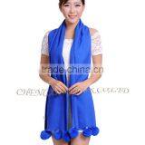 CX-B-P-42B Latest Lady Fashion Plain Pashmina Cheap Wholesale Shawls thumbnail-3