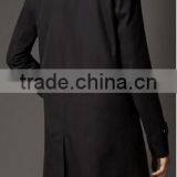 2014 Men Coat Double-breasted Back Vent Color Black thumbnail-2