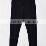 Dark Black Soft Wear Slim Cotton Tri-runner Sweatpants for Men thumbnail-2