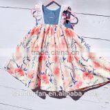 Children Frocks Designs Easter Dress Summer Boutique Girl Clothing Floral Dress thumbnail-3
