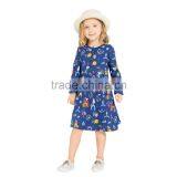 S33554W Girls Tunic Dress Applique Robe Fille 100% Cotton Children Dresses thumbnail-2