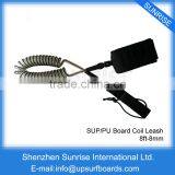 High Quality SUP Leash Coil Surfboard Leash Blue Leash Hot Sale thumbnail-3
