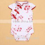 Short Sleeves Printed Cartoon Baby Clothes Set Romper thumbnail-2
