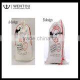 Wholesale Christmas Canvas Santa Sack With Red Drawstring thumbnail-2